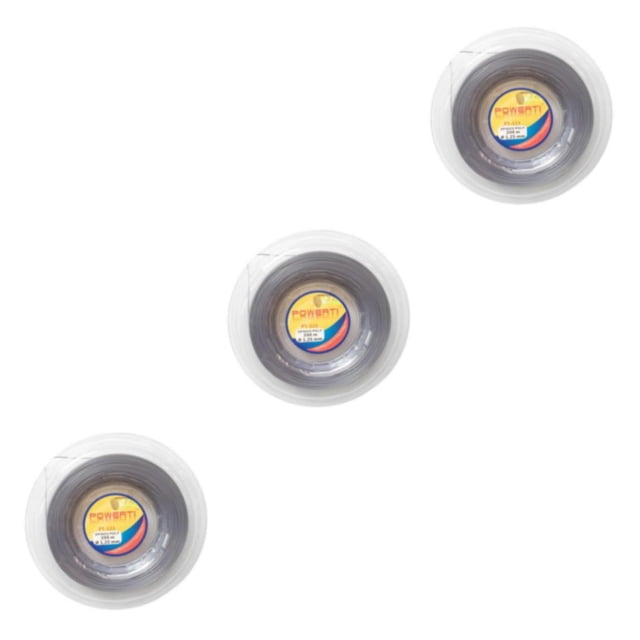 Greeniant Raqueta de tenis de 12 m Cuerda de raqueta Hilo de alta elasticidad Línea texturizada Gris Type1 NO1