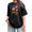 4-Black, variant on UNISHE Women's Vintage Washed Classic Rose Graphic Tee - Elegant Botanical Floral Art Top
