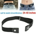 Buckleless Buckle Free Lazy Invisible Waist Belt,Women Men Simple Style