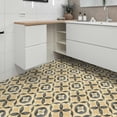 thumbnail image 4 of DEWOO 10PCS 12" x 12" Peel and Stick Floor Tiles, Vintage Floral Removable Self Adhesive Vinyl Flooring Stickers, Renter Friendly DIY Tile for Kitchen Entryway Bathroom Living Room, 4 of 10