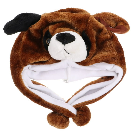 MLINS Winter Hats for Kids Cartoon Animal Hat Performance Hat Child Miss 35X20CM Brown