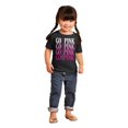 thumbnail image 3 of Breast Cancer Go Pink Ribbon Gradient Toddler Baby Girl T Shirt Brisco Brands 6M, 3 of 4
