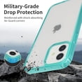 thumbnail image 3 of for iPhone 12 Phone Case, Shockproof for iPhone 12 Pro Case,  Grade Drop Protection, Protective Hard Back Slim Translucent Case for iPhone 12/12Pro 6.1'', Translucent Green, 3 of 11