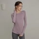 thumbnail image 4 of Tops de Yoga de manga larga para mujer, Top deportivo para correr, blusa holgada de entrenamiento para gimnasio, ropa deportiva para senderismo al aire libre, otoño e invierno, 4 of 5