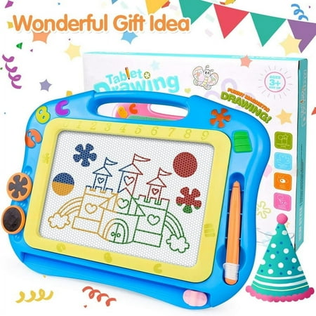 Clearance! Toddler Learning Toys for Girl Boy, Large Coloring Magnetic Drawing Board Erasable Magna Doodle Sketch Pad, Birthday Travel Toys for 1 2 3 4 5 6 Years Old Kid