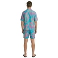 thumbnail image 2 of Birdie Bound Men's Printed Leaves Cabana Shirt with Short Sleeves, Sizes S-3XL, 2 of 5