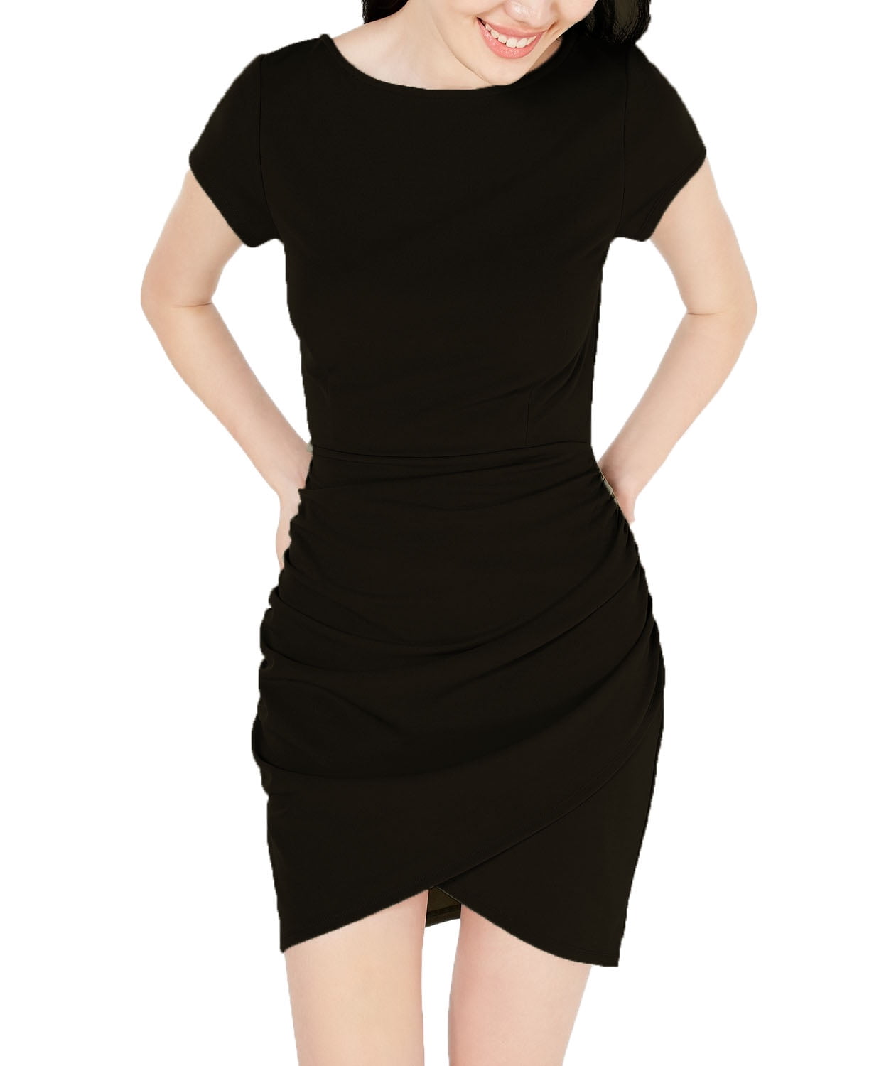 black fitted dresses for juniors