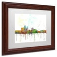 thumbnail image 3 of Trademark Fine Art "Des Moines Iowa Skyline Mclr-1" Canvas Art by Marlene Watson, White Matte, Wood Frame, 3 of 4