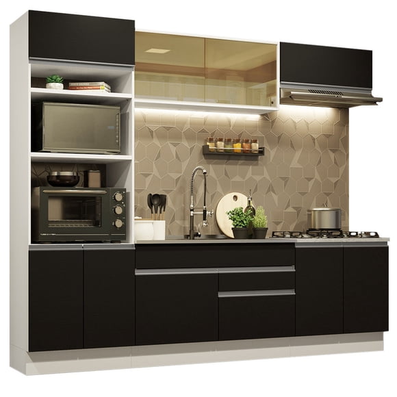 Cocina Integral Completa Modular Madesa Glamy 270cm BN 10