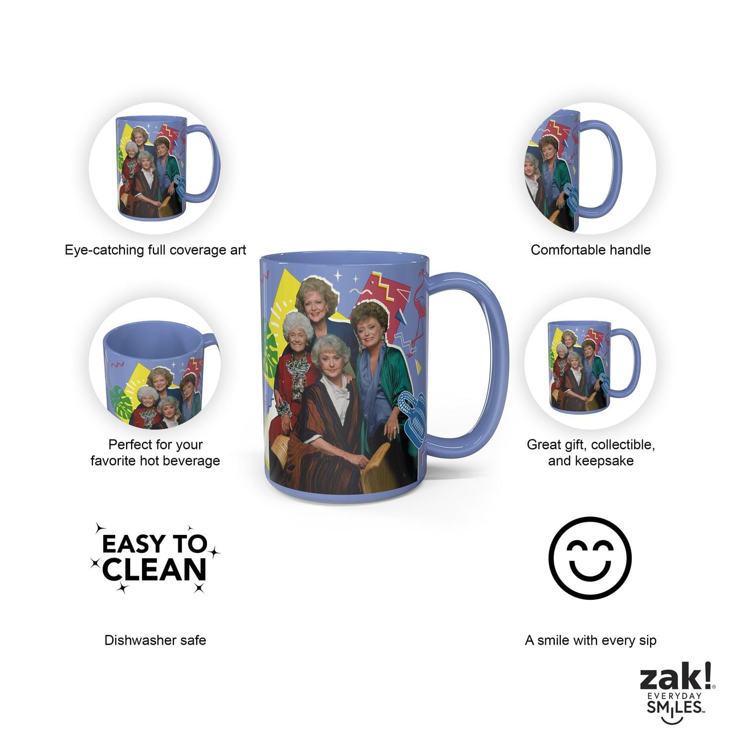 Zak Designs Tasse en Céramique Golden Girls 15oz