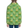 thumbnail image 6 of Xecao Cartoon Frog And Lotus Leaf Pattern Zip Up Hoodies for Boys Girls, Sweatshirt with Pockets-, 6 of 6