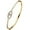 Gold, variant on Small Size Stainless Steel Evil Eye of Gold Cocktail Party Bangle Bracelet