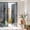 Gray, variant on Privacy Window Film, Pink Static Cling Stained Glass Window Film, UV Sun Blocking Heat Control Stickers, Non-Adhesive Laser Windows Tint 17.7"x39.3" Retro Oil Painting Modern Abstract Art Aesthetics