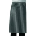 thumbnail image 4 of NUZYZ Striped Plaid Half-Length Short Waist Apron with Pocket Catering Chef Waiter Bar, 4 of 4