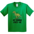 thumbnail image 3 of Inktastic My Nonna Loves Me Dinosaur Youth T-Shirt, 3 of 5