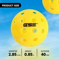 thumbnail image 3 of GSE Games & Sports Expert 12-Pack Outdoor Pickleball Balls Set. Standard 40 Holes Pickleball Ball Meet USAPA Standard Yellow, 3 of 7