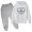 White, variant on WAVSUF Boys Girls Hoodie Outfits 2 Piece Long Sleeve Pullover Sweatshirt and Jogger Pants Elastic Waist Fall Comfort Warm Sets Pink 10-12