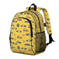 thumbnail image 2 of Police and Sheriff Yellow Pattern Backpack for School, Cute School Bag with Adjustable Shoulder Straps and Padded Back, 15"x11.42"x5.5", 2 of 5