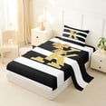 thumbnail image 2 of Erosebridal Initial K Letter Twin Sheet Sets for Kids, Princess Bowknot Bedding, 3-Piece, 2 of 5
