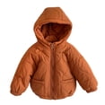 thumbnail image 2 of Mitankcoo Girls Hooded Quilted Jacket Full Zip Padded Coat with Pockets Lightweight Warm Winter Outerwear 1-10Y, 2 of 6