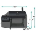 thumbnail image 3 of 60in Offset Smoker Charcoal Pellet Grill Cover,600D Heavy Duty Waterproof, 3 of 6