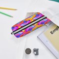 thumbnail image 6 of Yiaed Magic Mushrooms Print Leather Pencil Case - Leather Pen Pencil Holder - Elegant & Practical Pencil Pouch for Work & Office, 6 of 7