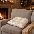 thumbnail image 6 of Christmas U-Shaped Chair Cushions,16"x16"Soft Comfortable Linen Textured Chair Pads Non Slip Seat Cushions for Indoor Dining Room and Kitchen Chairs, 6 of 8