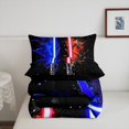 thumbnail image 5 of Erosebridal Game Lightsaber Bedding Full Comforter Set, Neon Glowing Lightning Down Comforter, Galaxy Room Decor, Teens, 5 of 7