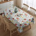thumbnail image 2 of Pioneer Flower Floral Print Pattern Rectangle Tablecloth 60"x84", Waterproof Polyester Table Cloth, Wipeable Spillproof for Dining Camping Indoor Outdoor, 2 of 5