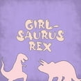thumbnail image 2 of Adebowale 26x26 Gold Ornate Wood Framed with Double Matting Museum Art Print Titled - Girlsaurus Rex, 2 of 4
