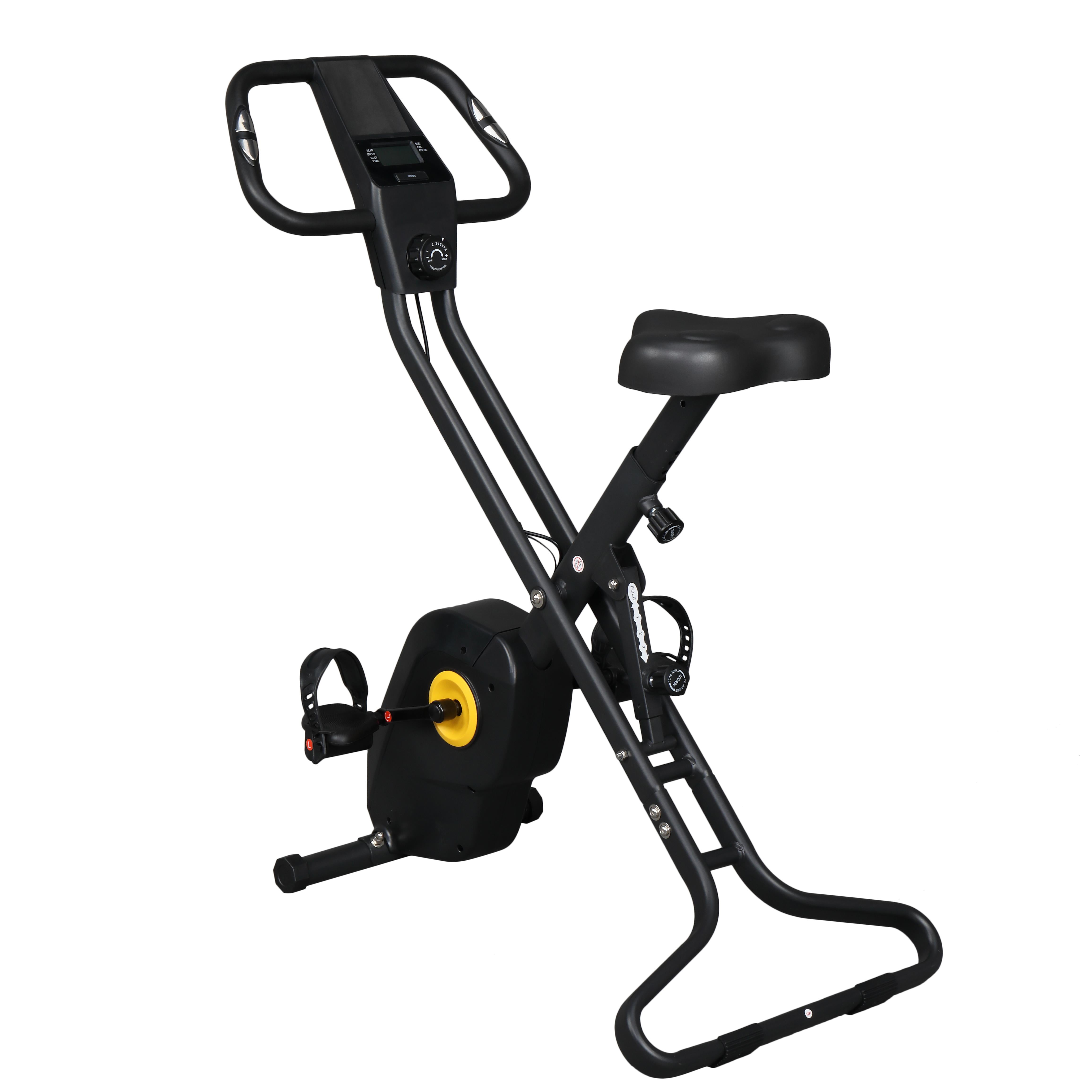 Ontslag nemen dictator Pittig UBesGoo Folding Exercise Stationary Bike, with Magnetic Resistance, 220 lb  Maximum Weight - Walmart.com