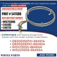 thumbnail image 3 of Whole Parts Range Oven Heating Element Part# 547680 - Replacement & Compatible with Some Fisher & Paykel and DCS Ranges or Ovens, 3 of 6