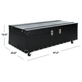 thumbnail image 5 of SAFAVIEH Zoe Coffee Table Storage Trunk With Wine Rack Black, 5 of 7