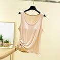 thumbnail image 2 of Lixiuxyad Tank Tops With Built In Bras Women's Scoop Neck Sleeveless Knit Ribbed Fitted Casual Crop Tank Top(Beige L), 2 of 6