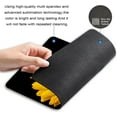 thumbnail image 3 of Sunflower Mouse Pad, Blossom Black and Yellow Customized Premium-Textured Mouse Mat,Washable Mousepads with Lycra Cloth, Non-Slip Rubber Base Small Mousepad, 9.5×7.9×0.12 inches, 3 of 6