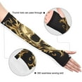 thumbnail image 3 of ALAZA Gold Skull UV Sun Protection Arm Sleeves UPF 50+ Compression Cooling Sleeve 1 Pair, 3 of 7