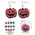 thumbnail image 3 of Boucles d'Oreilles Halloween, Boucles d'Oreilles Citrouille Alternatives Rétro Exagérées, 3 of 5
