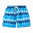 thumbnail image 2 of TOWED22 Boys Swim Trunks Toddler Swim Shorts Bathing Suit Kids Swimsuit Youth Swimwear Blue,18-24 M, 2 of 5