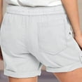 thumbnail image 5 of Xixinqiwan No Boundaries Womens Summer Beach Shorts Drawstring High Waist Trendy Casual Comfy Athletic Running Shorts with Pocket, 5 of 5