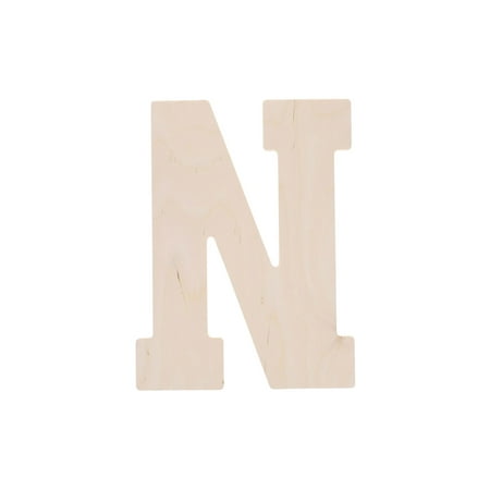 Good Wood By Leisure Arts Letter 13" N, Wooden Letters, Wood Letters, Wooden Letters Wall Decor, Large Letters 13 Inch, Small For Crafts