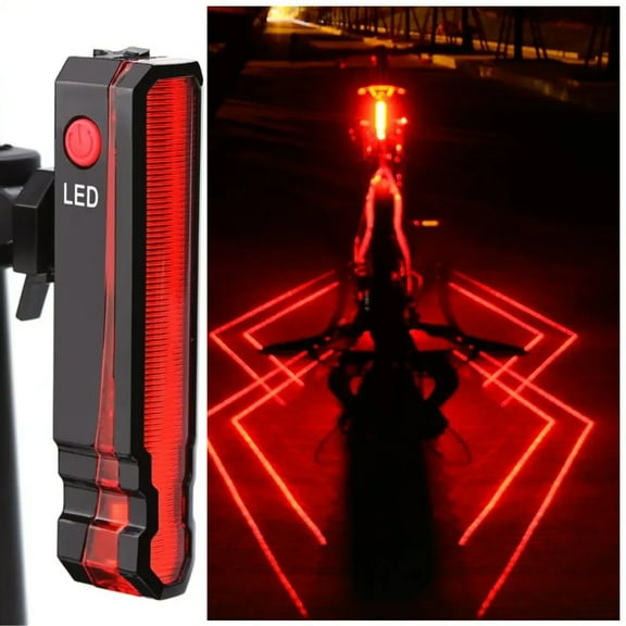 Bike Rear Light Warning Lamp Waterproof Seatpost LED Light USB Rechargeable MTB Road Bicycle Taillight