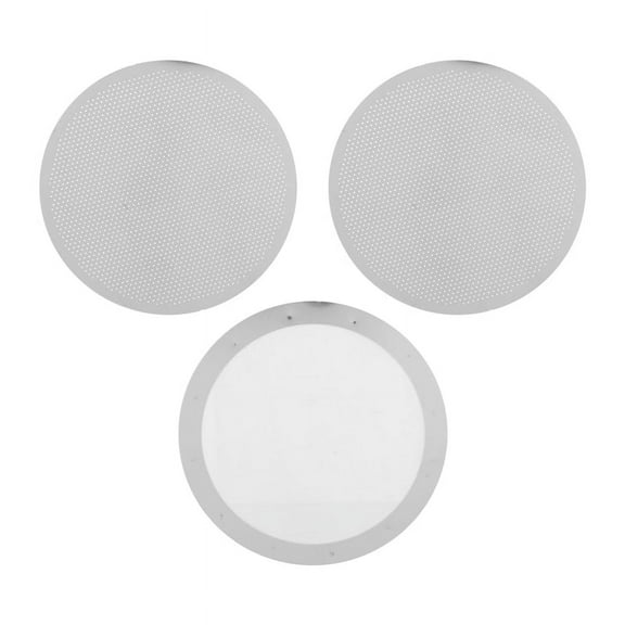 Quaqdae 3 Pack Metal Reusable Coffee Filter Mesh for Coffee Maker Espresso Maker, Silver