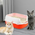 thumbnail image 3 of Cat Anti Splashing High Side Sifting for Kitty Rabbit Orange, 3 of 8
