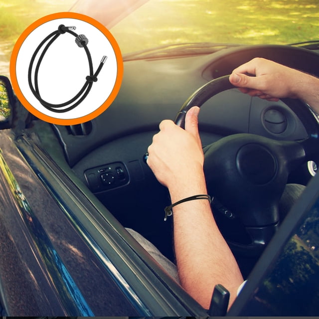 LOLIPPYY Black Safety Tool for Car Emergency Window Breaker Bracelet for Passenger 1Set