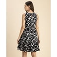 thumbnail image 4 of Moomaya Trendy Printed Cotton Sleeveless Tiered Dress - Stylish Summer Sundress, 4 of 9