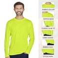 thumbnail image 5 of Gildan High Visibility Unisex 100% Cotton/Polyester Safety Long Sleeve Work T-Shirt (Safety Green, XL), 5 of 9
