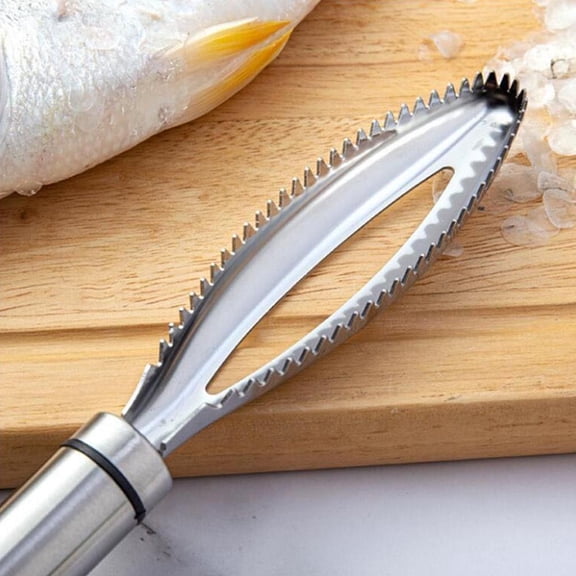 Silver Fish Scale Planer Fish Scale Knife Fish Scaler Scaler Tool Fish Scale Brush Descaling Device Scaler Artifact