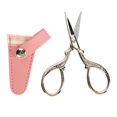thumbnail image 1 of Stainless Steel Embroidery Scissors Set - Ergonomic Design Craft Scissors with Leather Cover, Crafting Tool for Sewing and Knitting, 1 of 7