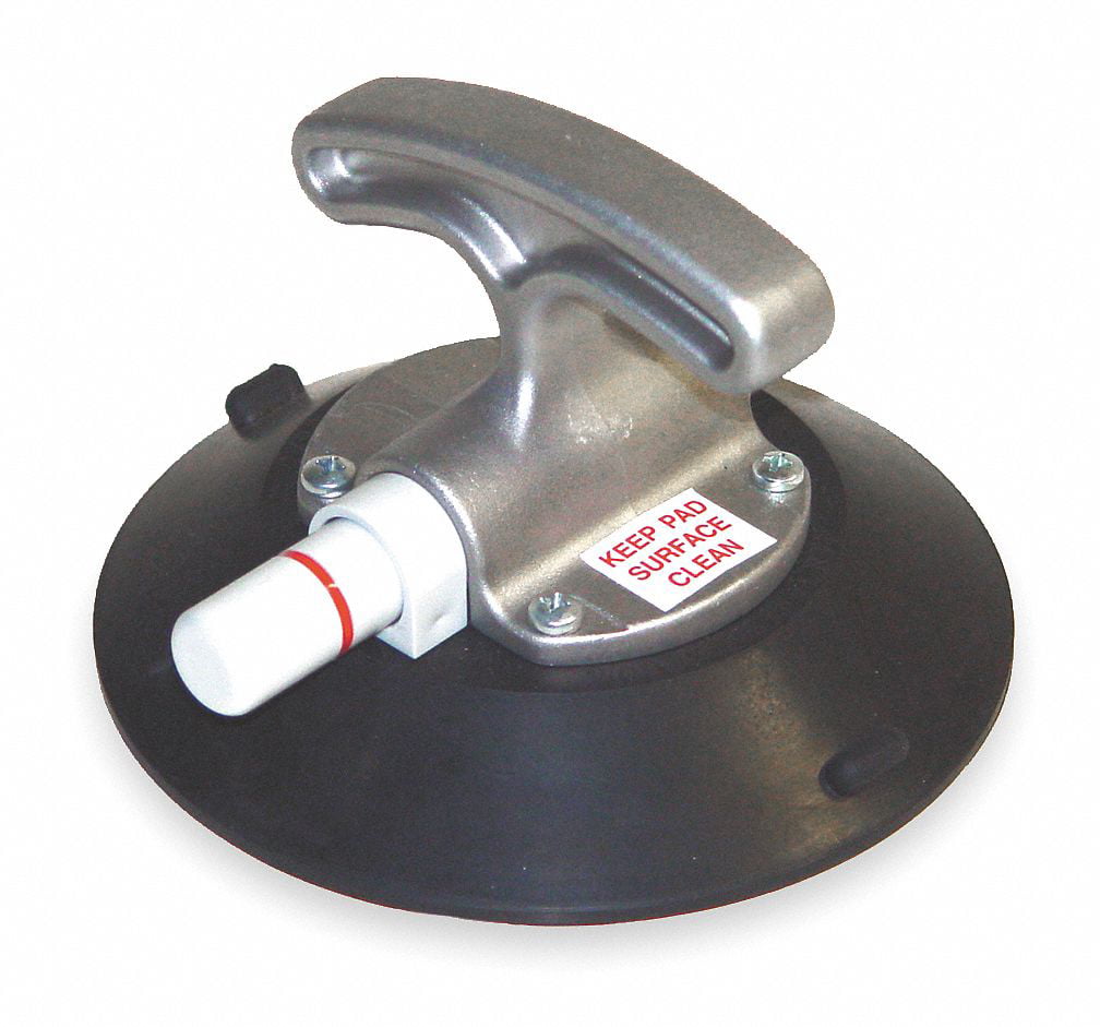 WOOD'S POWR-GRIP TL6HG Suction Cup Lifter,6 In Dia,T-Handle 