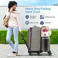 thumbnail image 7 of Folding Hand Truck, Heavy Duty Dolly Cart for Moving, 550 LBS Hand Truck With 6 Wheels & 2 Ropes for Luggage, Moving, Shopping, Office Use, 7 of 7